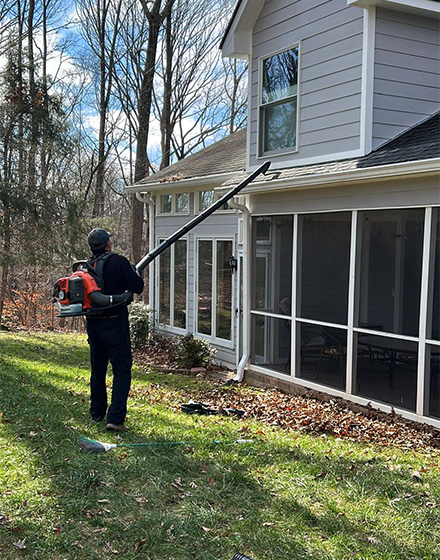 I wanted to find a safe, effective, and powerful way to clean gutters. I discovered that using an extension piping system allows me to stay off ladders 95% of the time, significantly reducing the risk of accidents and liability issues for homeowners. This method also offers customers great peace of mind and comfort, especially when they can see before-and-after photos of their gutters after cleaning. Additionally, I take photos to highlight areas where repairs or replacements, such as downspouts, piping, or other components, are needed, particularly when homeowners aren't available. I also specialize in installing new gutters and gutter guards/screens, providing comprehensive solutions to keep homes protected from water damage.